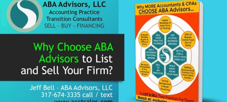 Why Choose ABA Advisors to List and Sell Your Accounting Practice